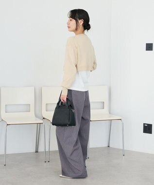 CRAFT STANDARD BOUTIQUE ストライプタックカーブパンツ Stripe Gray