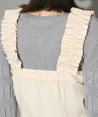 Green Parks フロントジップキャミワンピース Ivory