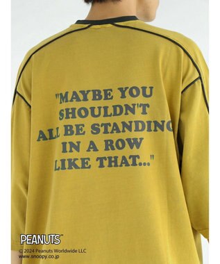 CRAFT STANDARD BOUTIQUE 【ユニセックス】PEANUTS/スヌーピー ゲームシャツTEE Mustard