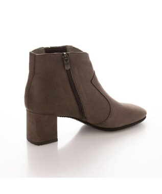 MODE ET JACOMO <D'ICI>【３E】ウエスタンタイプチャンキーヒールショートブーツ ダークブラウン