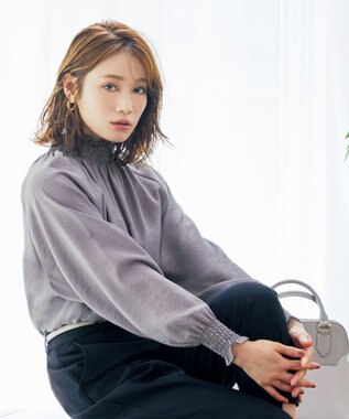 any SiS 【洗える】 スモッキング ブラウス