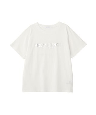 AMERICAN HOLIC SILVERプリント半袖Tシャツ Off White