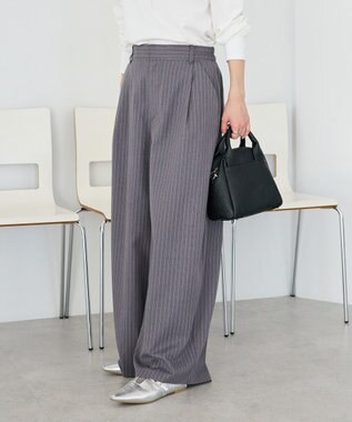 CRAFT STANDARD BOUTIQUE ストライプタックカーブパンツ Stripe Gray