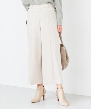 ANY SIS 【蓄熱効果】サーモトロン 2WAYストレッチ ワイドパンツ アイボリー