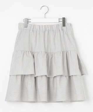 23区GOLF 【WOMEN】【23Fondation/WEB&一部店舗限定】ティアード スカート ライトグレー系2