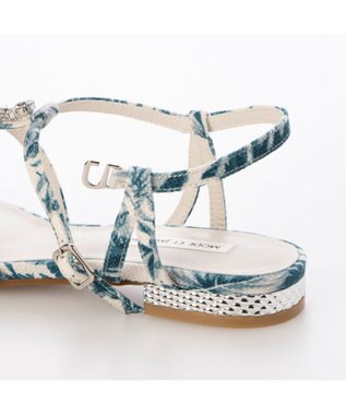 MODE ET JACOMO <MODE ET JACOMO>ポインテッドトゥTストラップサンダル アイボリーキジ