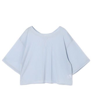 Chacott シアーリブバッククロスTシャツ ヒヤシンス