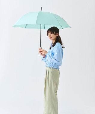MOONBAT 【超撥水/ 耐風】フロータス (FLO(A)TUS) 長傘  無地 UV 60cm ライトグリーン