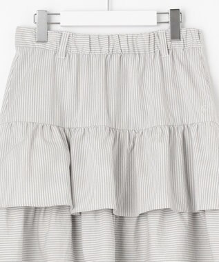 23区GOLF 【WOMEN】【23Fondation/WEB&一部店舗限定】ティアード スカート ライトグレー系2