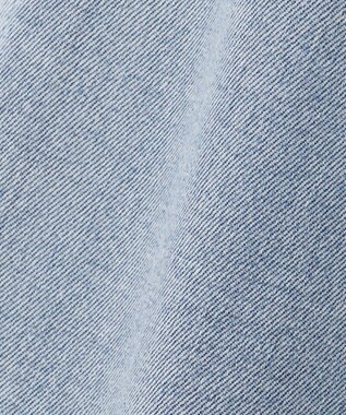 自由区 L 【19号サイズまで展開】ウスカルデニムダーツカーブ パンツ ライトインディゴ