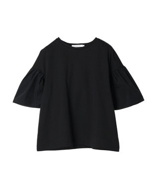 AMERICAN HOLIC 袖フレア５分袖カットプルオーバー Black