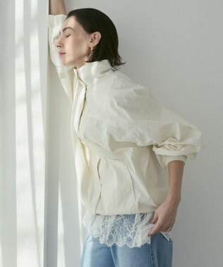 WEGO 【ANGIE VINTAGE】サテンレースキャミソール ホワイトアイボリー