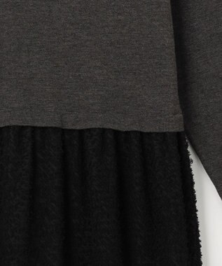 組曲 ヘアリーコンビ ワンピース グレー系