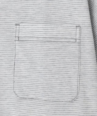 JOSEPH ABBOUD MOUNTAIN 【ゆったり】グリットワッフル　アウトドアポロ シャツ ライトグレー系