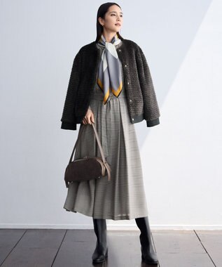 自由区 【SHIHOさん着用】ワイドコンビ バッグ モカ