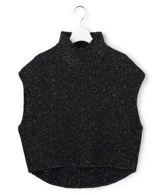ICB L 【30th ANNIVERSARY】 カシミヤブレンドルレックス ハイネックニットベスト ブラック