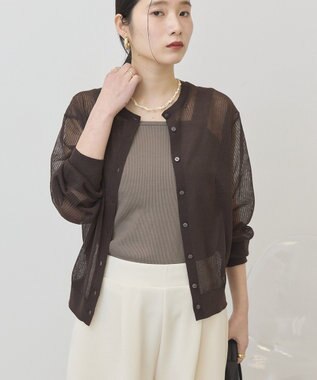 AMERICAN HOLIC シアーリブニットカーディガン