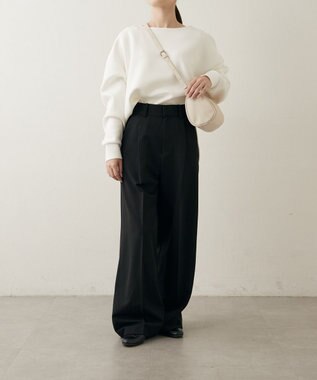 russet ソフトレザーロールショルダーバッグ(CE-1661) Ivory