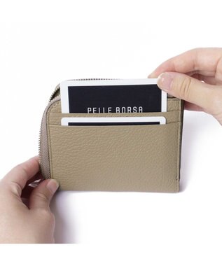 PELLE BORSA L字ファスナーミニ財布 Comfy コンフィー 6705 トープ