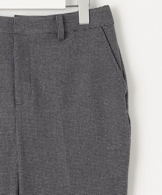 J.PRESS LADIES 【洗える】チェルビックチェック テーパード パンツ グレー系3