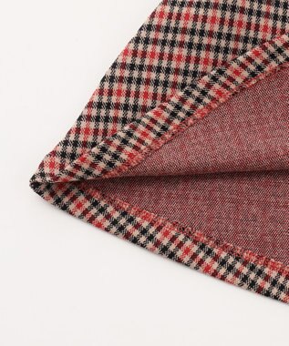 組曲 KIDS 【110-140㎝】チェックジャガード ワンピース ブラウン系3