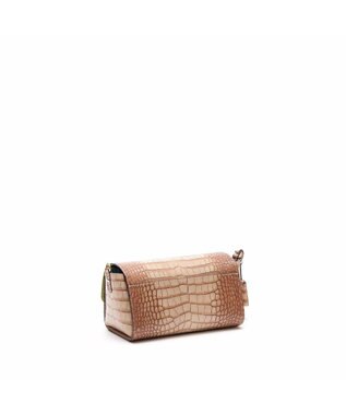 A.D.M.J. 【牛革】クロコ型押しラウンドクラッチショルダー PMC