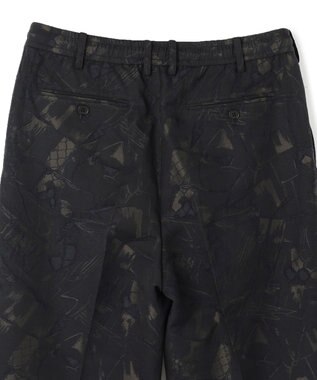 JOSEPH HOMME 【新柄】モロッカンジャガード ドロスト付ワイドテーパードパンツ/ ORIGIN CONVERTIBLE ブラック系5