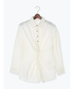 Te chichi ツイストデザインシャツ《2025Autumn catalog vol.2 item》 オフホワイト