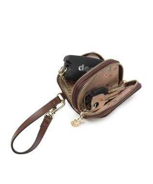 style code 【MERCURYDUO/マーキュリーデュオ】限定3点セット　①キーリング付両アオリハンドバッグ、②縦長ショルダーバッグパスポート入れ、③Wファスナースマートキーケース キャメル