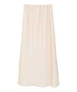 YECCA VECCA サテンフレアスカート Ivory