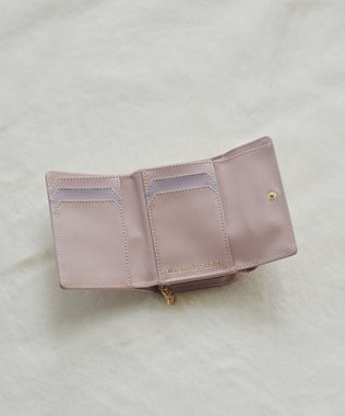 Maison de FLEUR ハンドル付きリボンウォレット Lavender