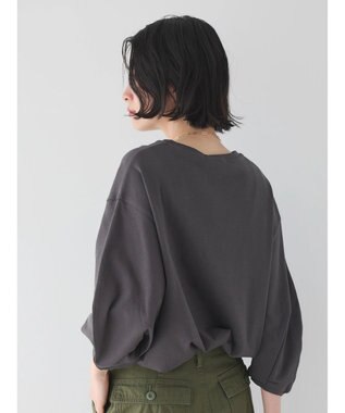 AMERICAN HOLIC ＵＶカット７分袖タックプルオーバー Charcoal Gray