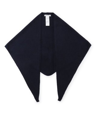 UNFILO 【WEB/一部店舗限定】ふわふわニット 三角ストール ダークネイビー