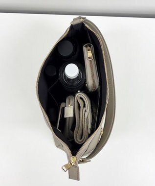 russet エンボスモノグラム2WAYショルダーバッグ(CE-1692) GrayBeige