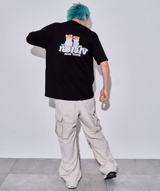 WEGO 【ユニセックス着用ITEM/MLサイズ展開】別注VISIONベアグラフィックT（SS） ブラック