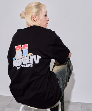 WEGO 【ユニセックス着用ITEM/MLサイズ展開】別注VISIONベアグラフィックT（SS） ブラック