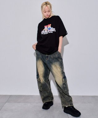 WEGO 【ユニセックス着用ITEM/MLサイズ展開】別注VISIONベアグラフィックT（SS） ブラック