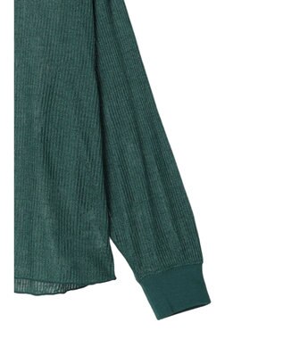 earth music&ecology シアーリブドルマンプルオーバー Green