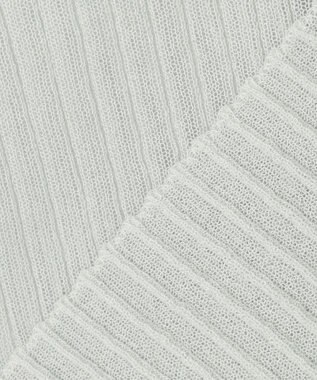 uncrave シアー リブ クルーネック ニット（uncrave STANDARD） ライトセージ