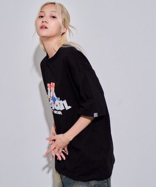 WEGO 【ユニセックス着用ITEM/MLサイズ展開】別注VISIONベアグラフィックT（SS） ブラック