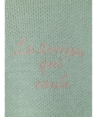 Green Parks 刺繍ロゴニットプルオーバー Mint