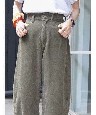AMERICAN HOLIC コーデュロイコクーンパンツ Khaki