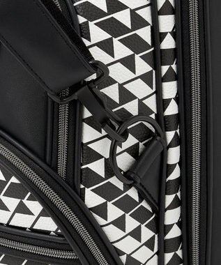 23区GOLF 【UNISEX】フラッグ総柄キャディバッグ　他と被らないデザイン ブラック系5