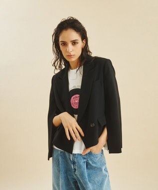 GRACE CONTINENTAL ミリタリーショートジャケット ブラック