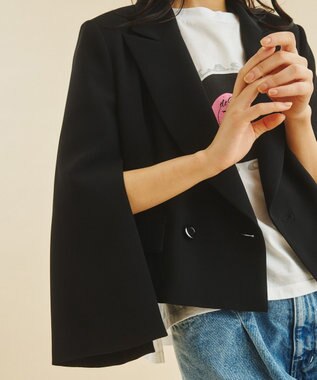 GRACE CONTINENTAL ミリタリーショートジャケット ブラック