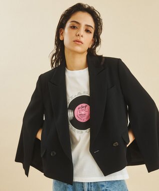 GRACE CONTINENTAL ミリタリーショートジャケット ブラック