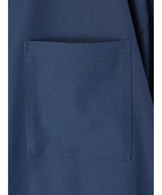 earth music&ecology リボンポイントシャツチュニック Blue