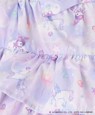 ANY KIDS 【サンリオキャラクターズ×any FAM】フリルショートパンツ ラベンダー×クロミ