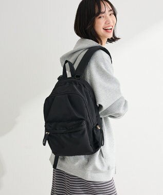 Green Parks 収納アドバイザー監修２層リュック Black