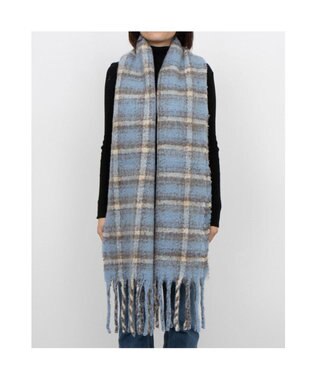 UNBILLION カシュネ cache nez / ブークレオンブレーチェックストール ネイビー